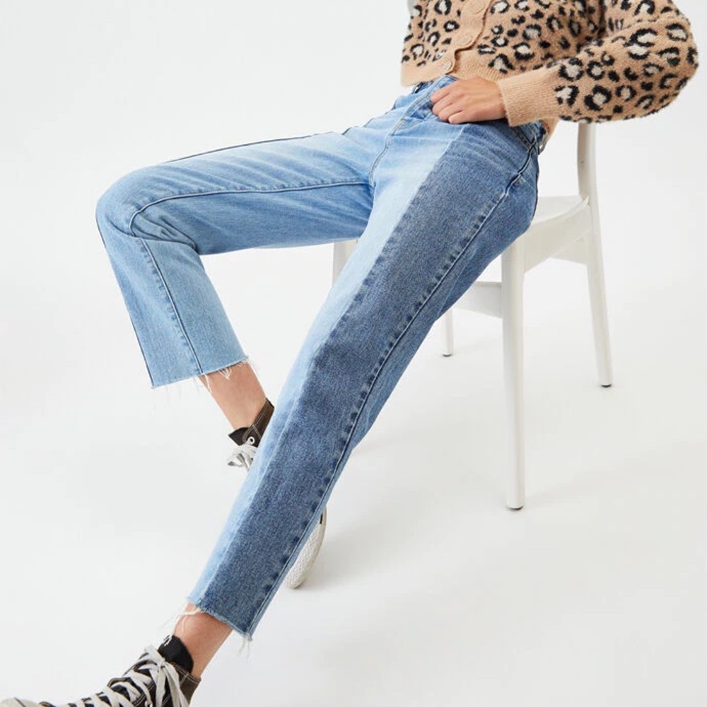 PacSun Two Panel High Waist Ankle Straight Jeans